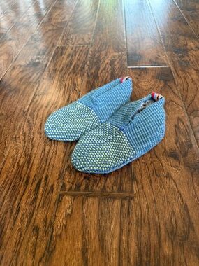 Bombas, kids Blue Knit Slippers, youth 1-5